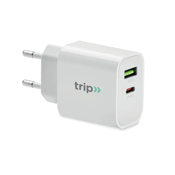 18W 2 port USB charger EU plug - Image 4