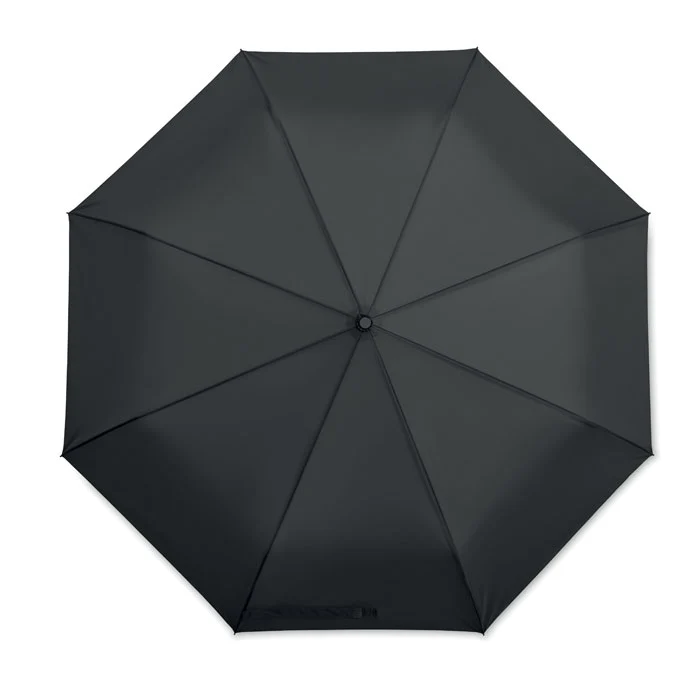 27 inch windproof umbrella Black - Image 3