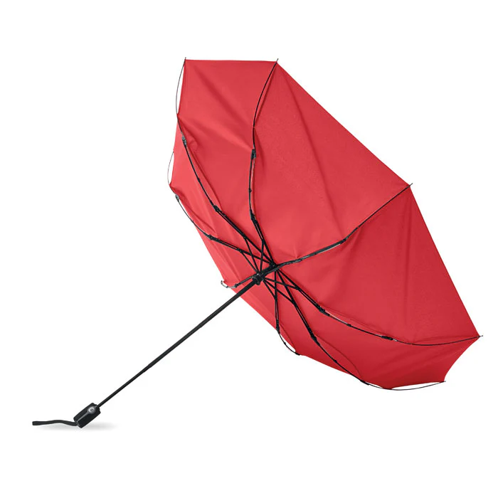 27 inch windproof umbrella Red - Image 3