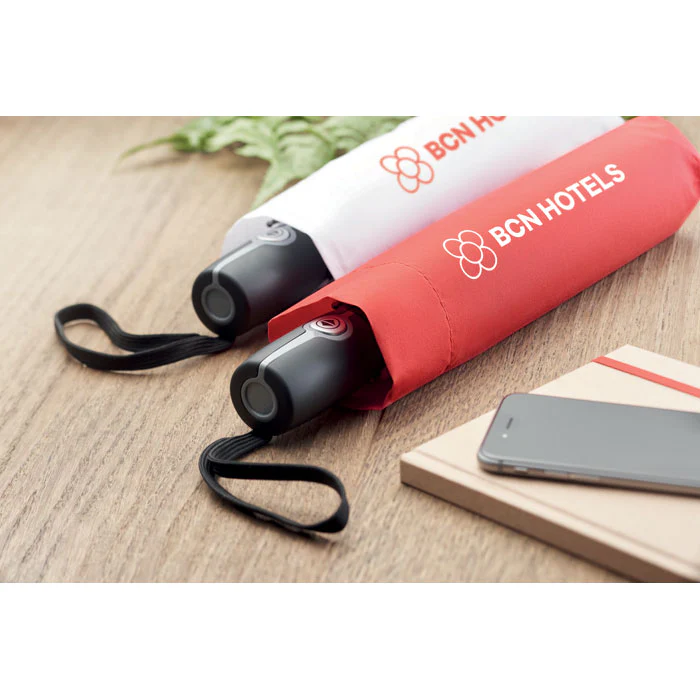 27 inch windproof umbrella Red - Image 6