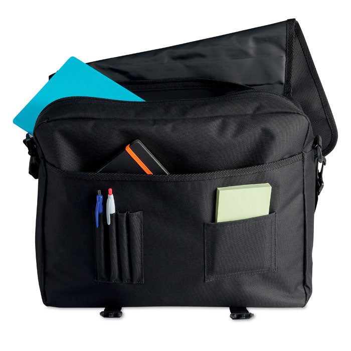600D polyester document bag with Pockets - Image 3