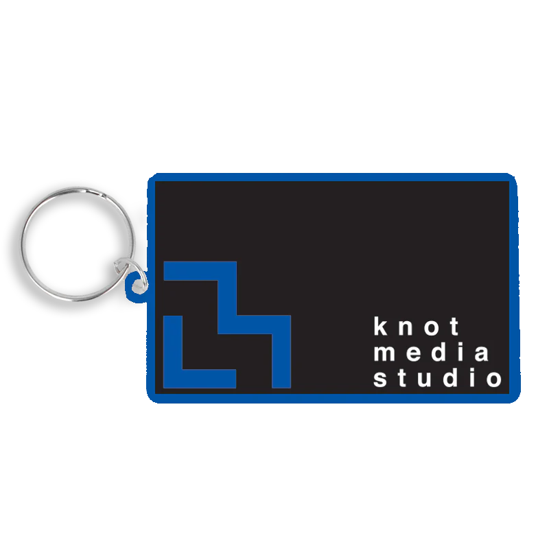 80mm Rectangle Keyring - Image 2