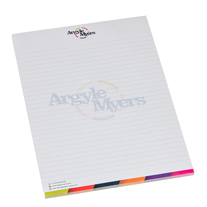 A4 Notepad with Wrapover Front Cover