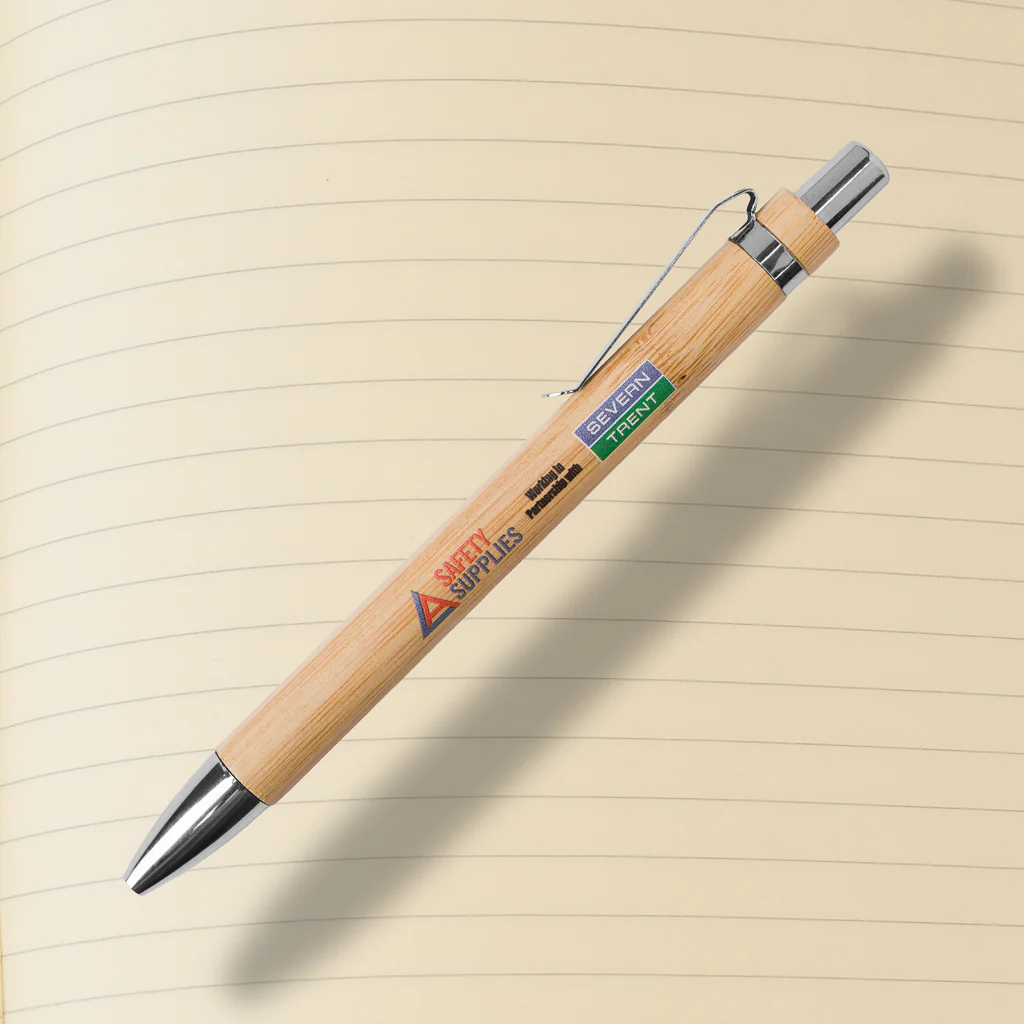 A5 Eco Notebook & Fairstead Bamboo Pen Set - Image 4