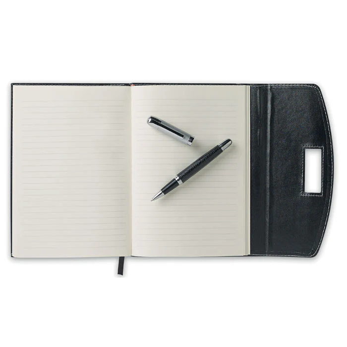 A5 notebook portfolio with pen - Image 4