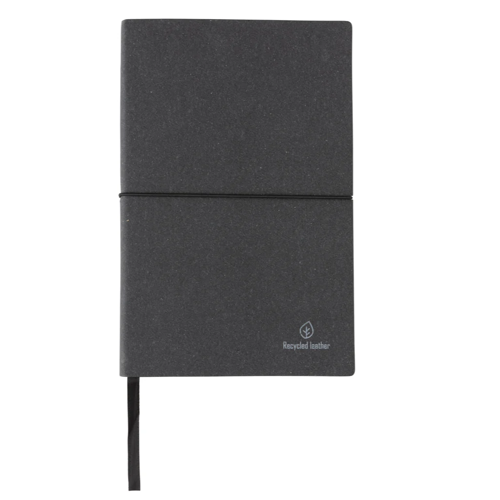 A5 recycled leather notebook