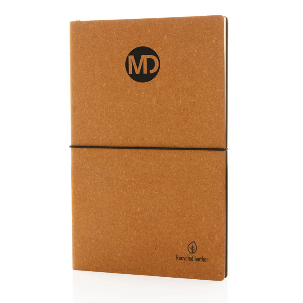 A5 recycled leather notebook - Image 5