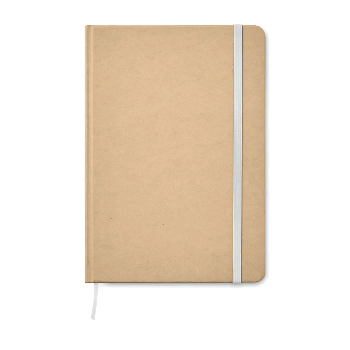 A5 recycled notebook 80 lined with elastic strap - Image 10