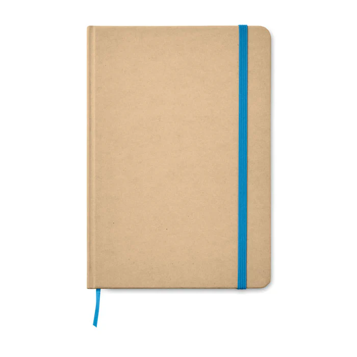 A5 recycled notebook 80 lined with elastic strap - Image 5