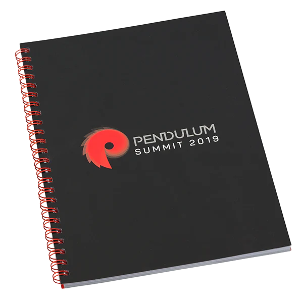 A5 Notepad with Wrapover Front Cover White