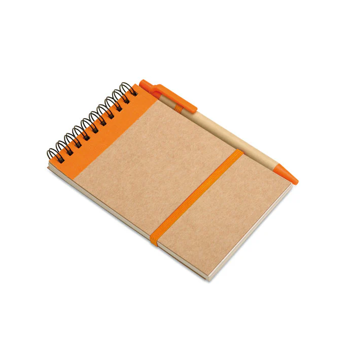 A6 recycled notepad with pen - Image 13