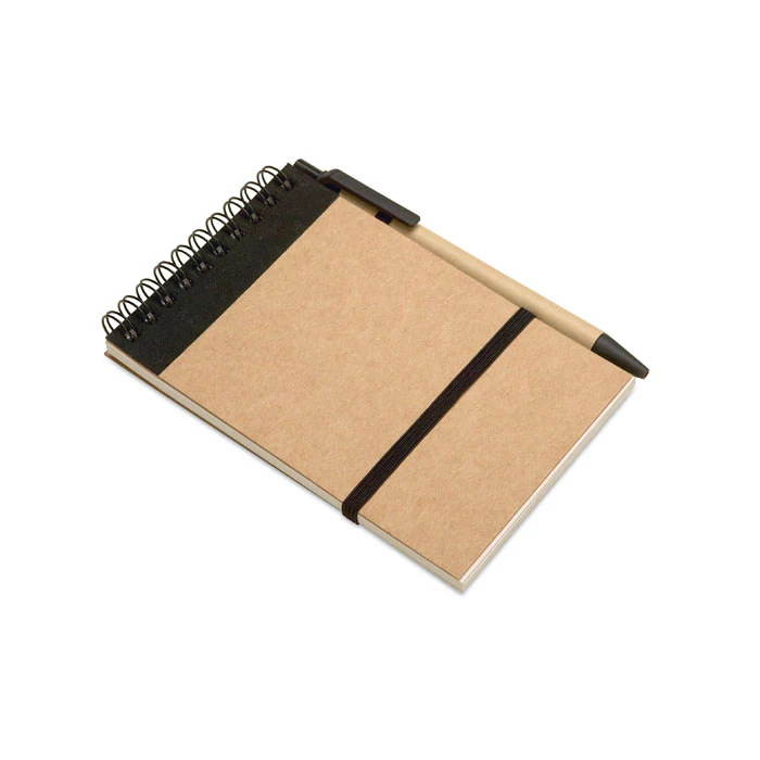 A6 recycled notepad with pen - Image 2