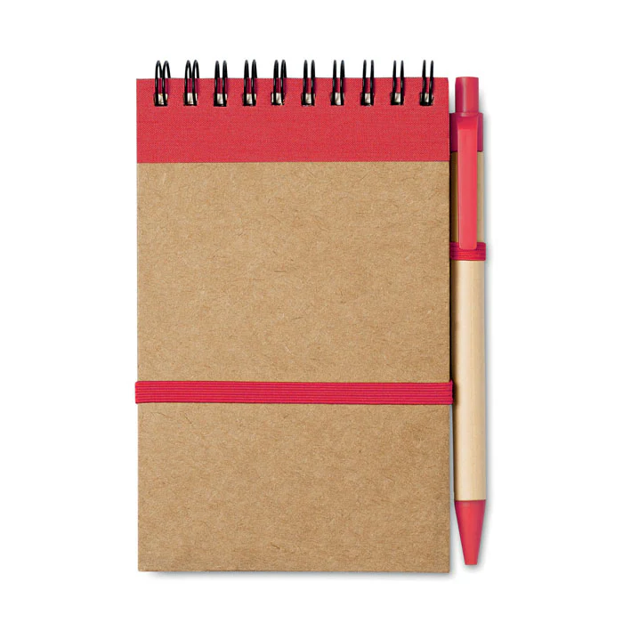 A6 recycled notepad with pen - Image 6