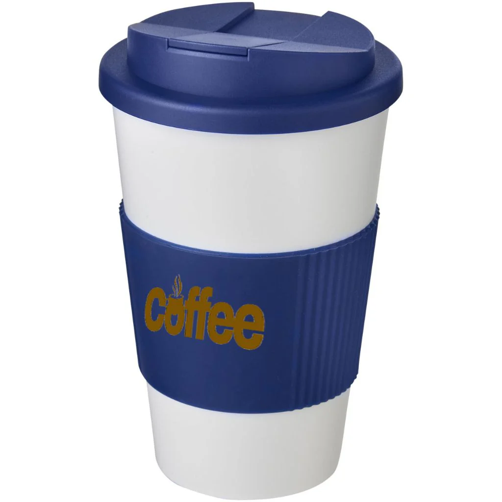 Americano® 350 ml tumbler with grip & spill-proof lid - Image 3