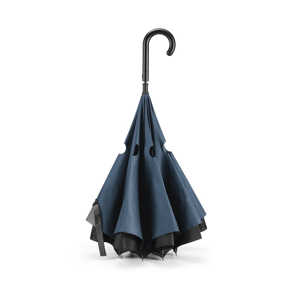 ANGELA. 190T pongee reversible folding umbrella - Image 2