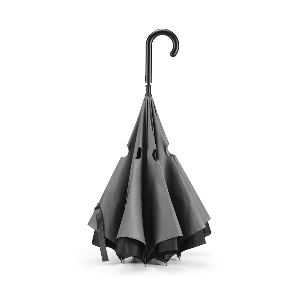 ANGELA. 190T pongee reversible folding umbrella - Image 5