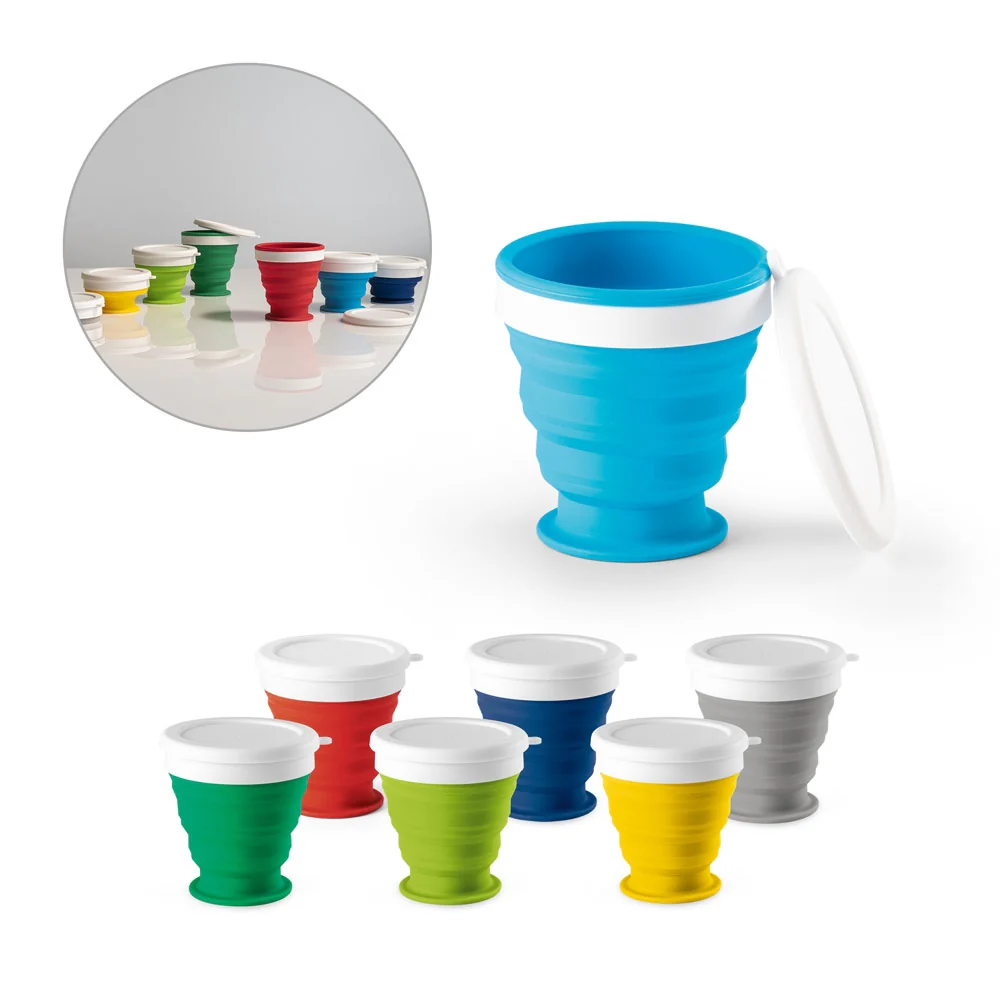 ASTRADA. Silicone and PP folding travel cup 250 mL - Image 11