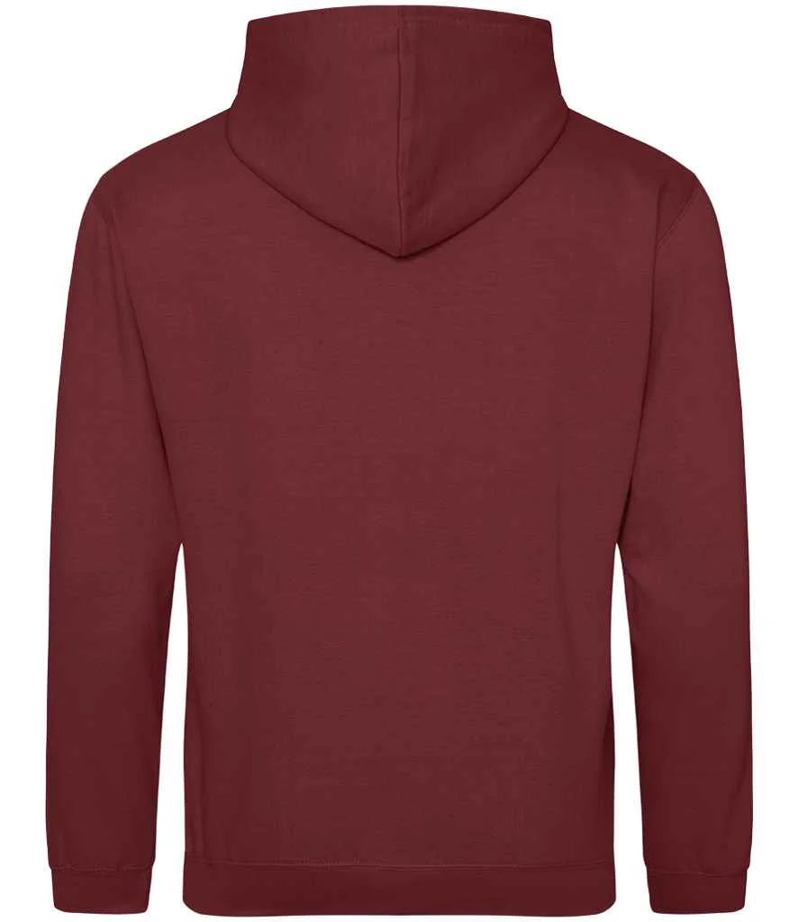AWDis College Hoodie Red Hot Chilli - Image 3