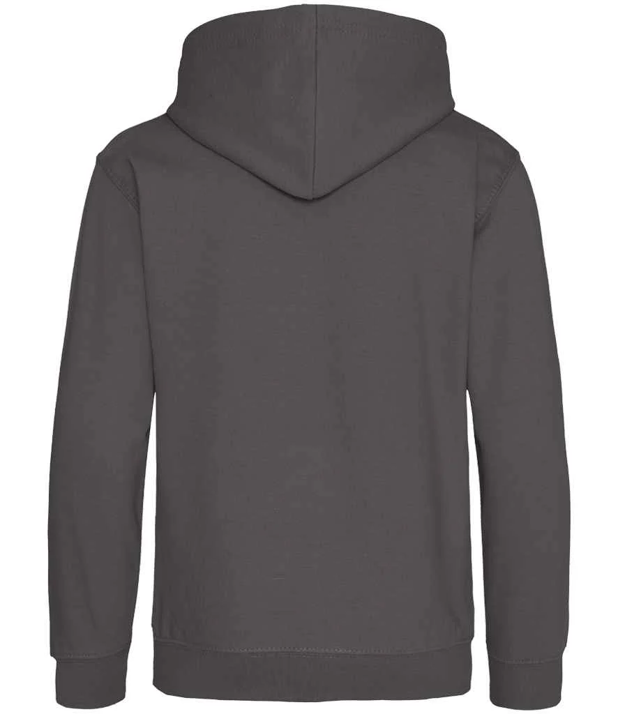 AWDis Kids Hoodie Charcoal - Image 2