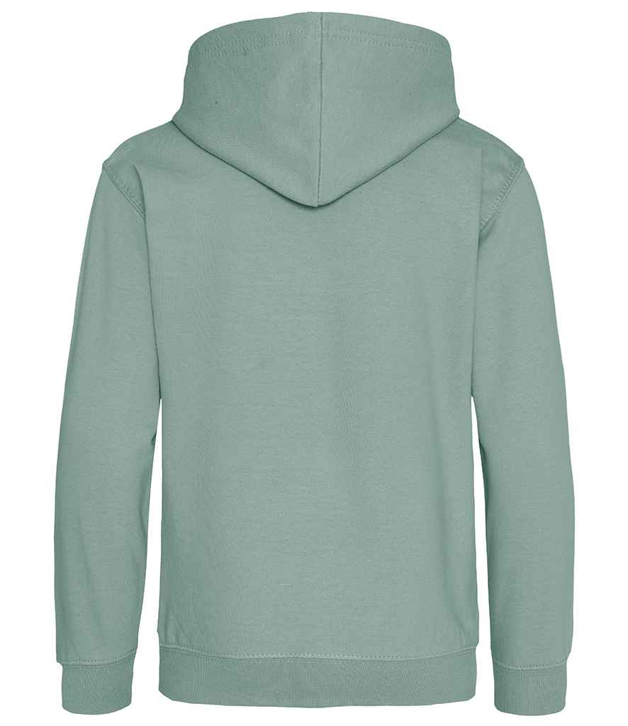 AWDis Kids Hoodie Dusty Green - Image 2