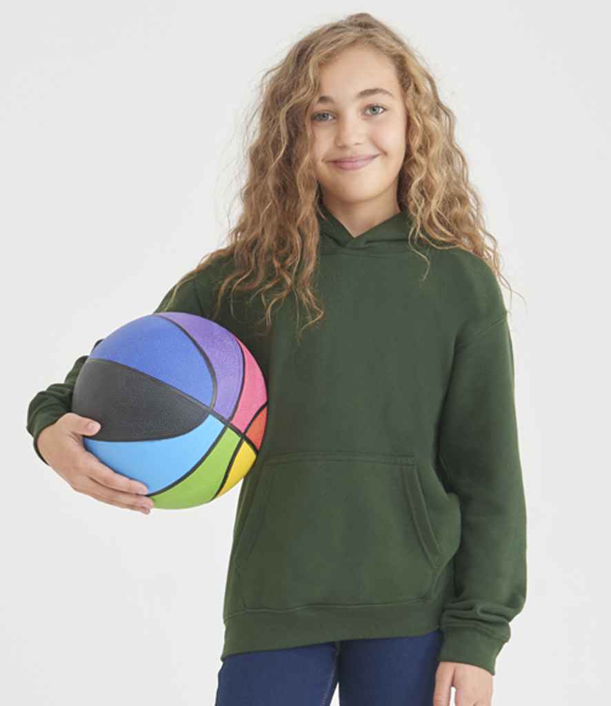 AWDis Kids Hoodie Forest Green - Image 3