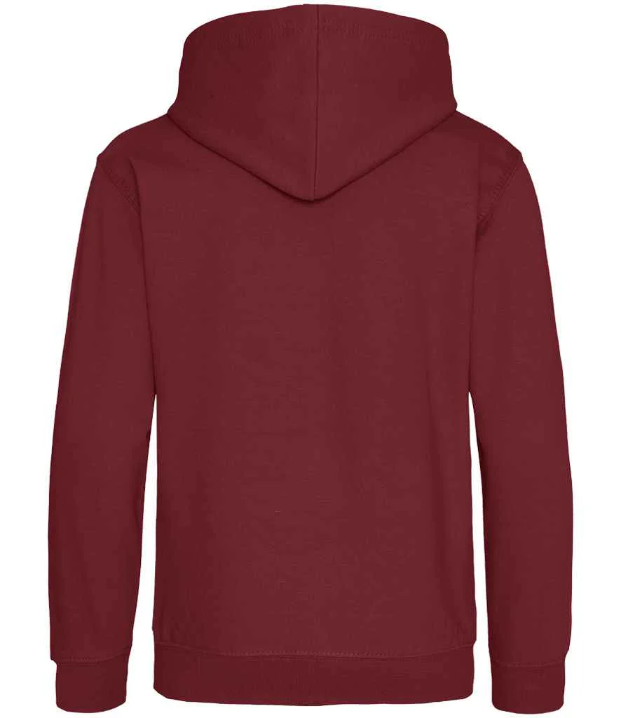 AWDis Kids Hoodie Red Hot Chilli - Image 2