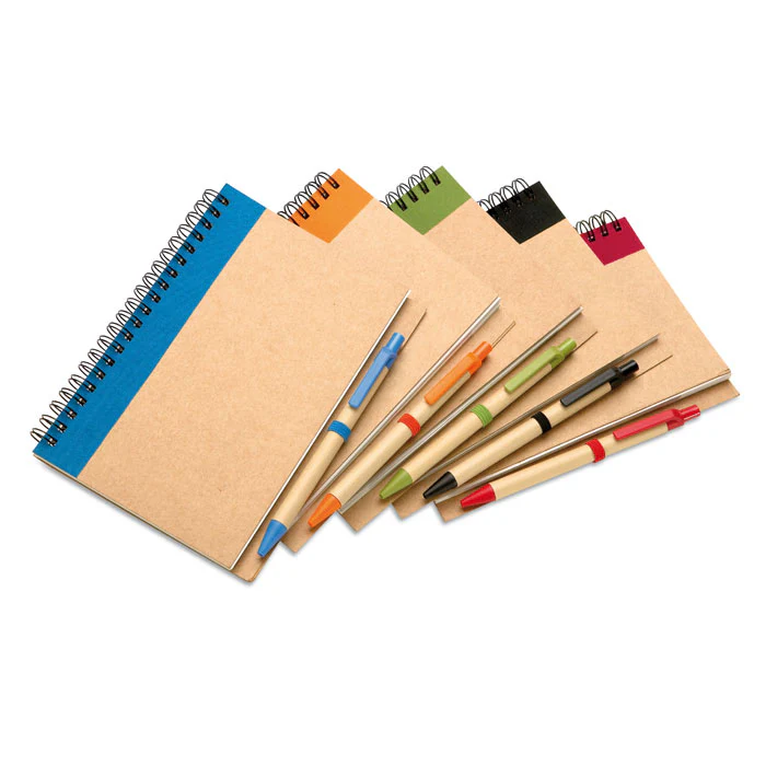 B6 recycled notebook with pen - Image 5