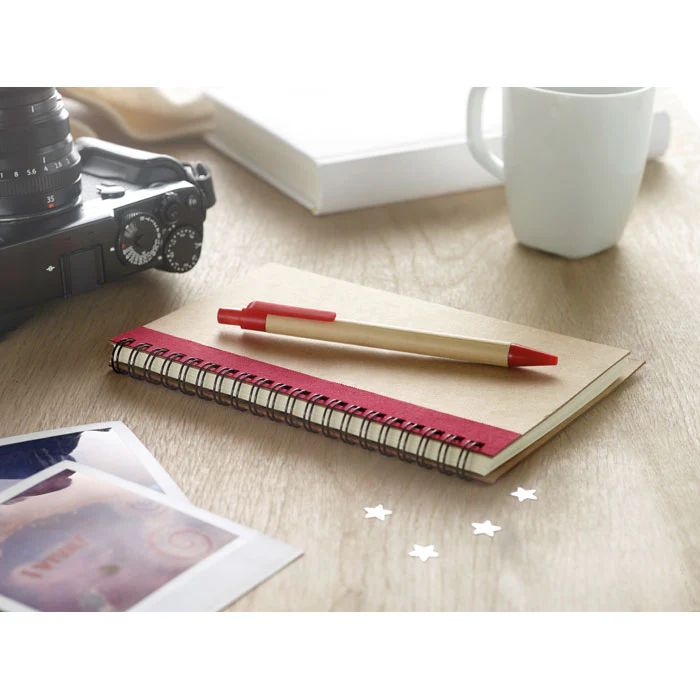 B6 recycled notebook with pen - Image 7