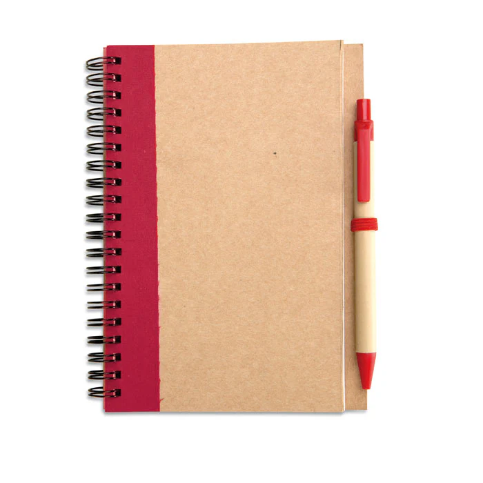 B6 recycled notebook with pen - Image 8