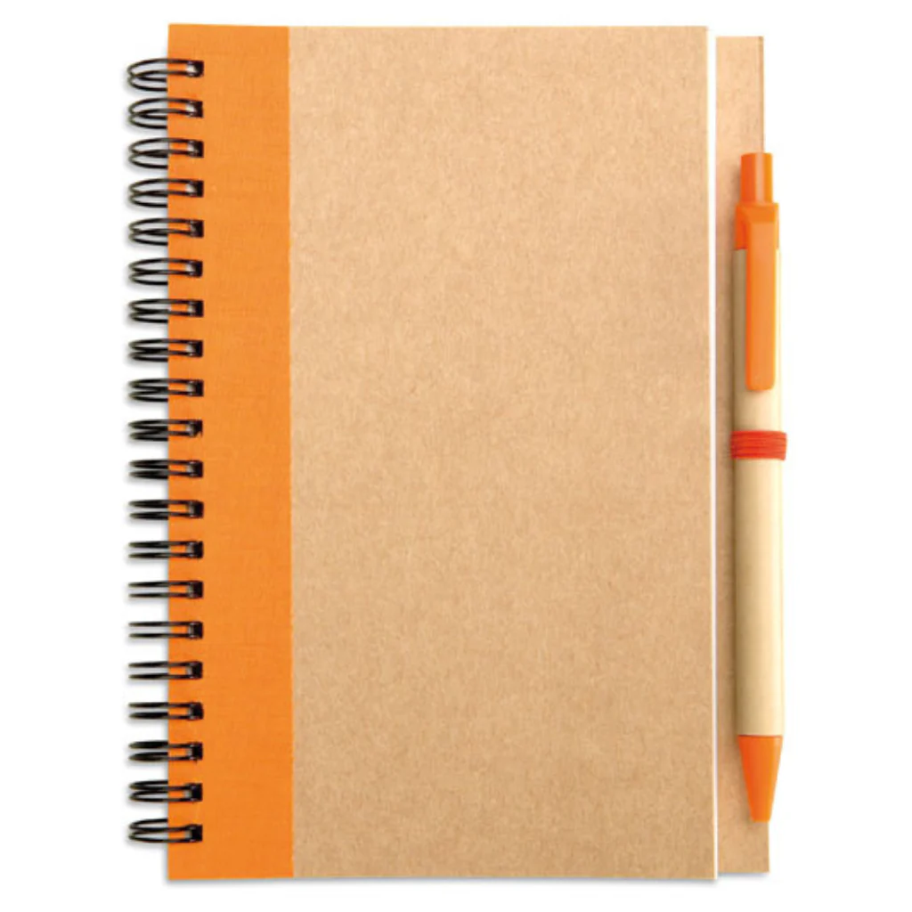 B6 recycled notebook with pen - Image 9
