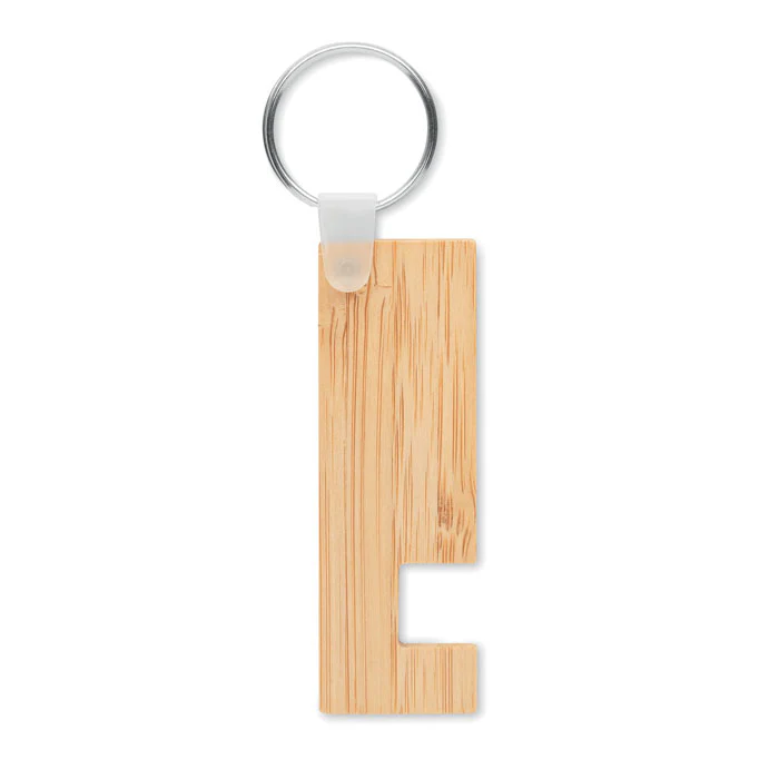 Bamboo stand and key ring - Image 2