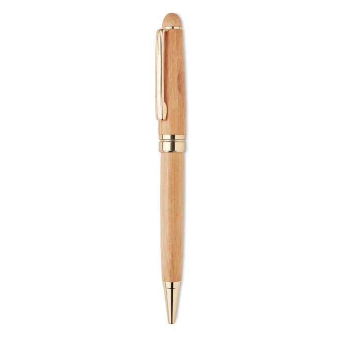 Bamboo twist ball pen in box - Image 3