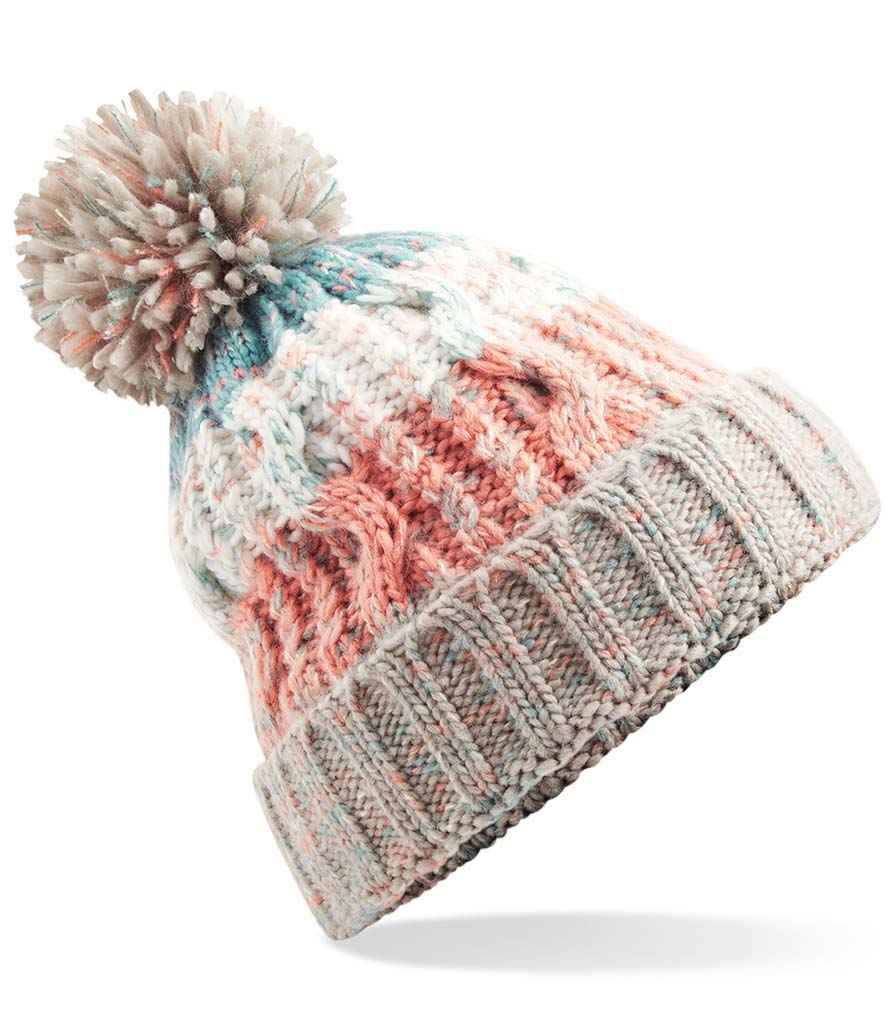 Beechfield Corkscrew Pom Pom Beanie - Image 6