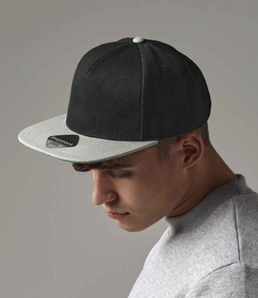 Beechfield Original Flat Peak Snapback Cap - Image 10