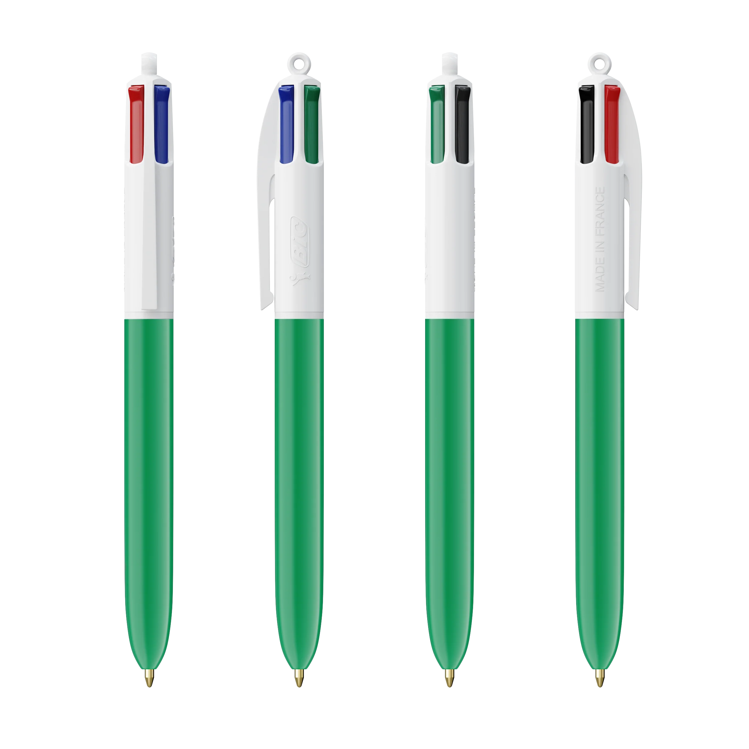 BIC® 4 Colours ballpen White/Green - Image 2