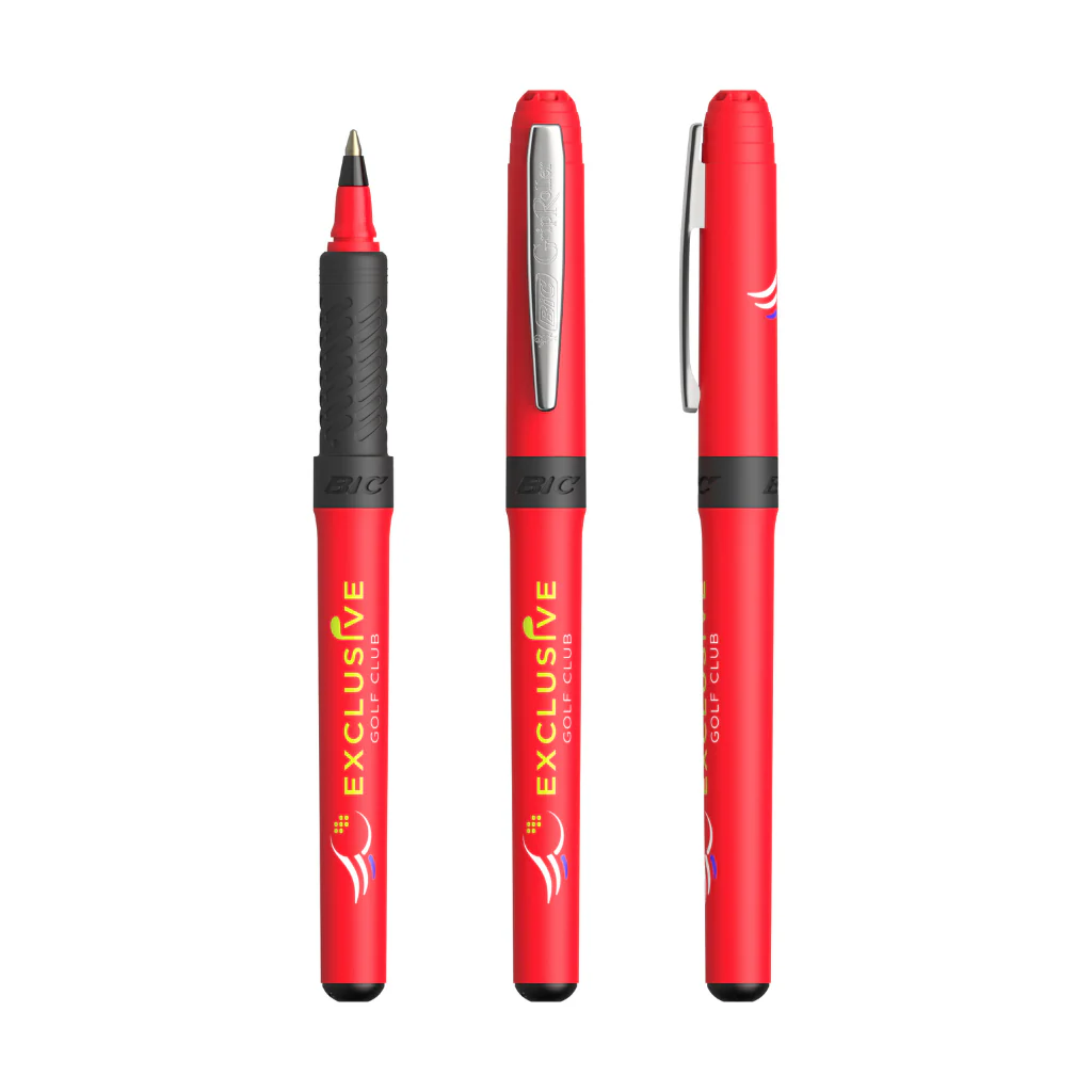 BIC® Grip Roller Red with Black Ink - Image 2