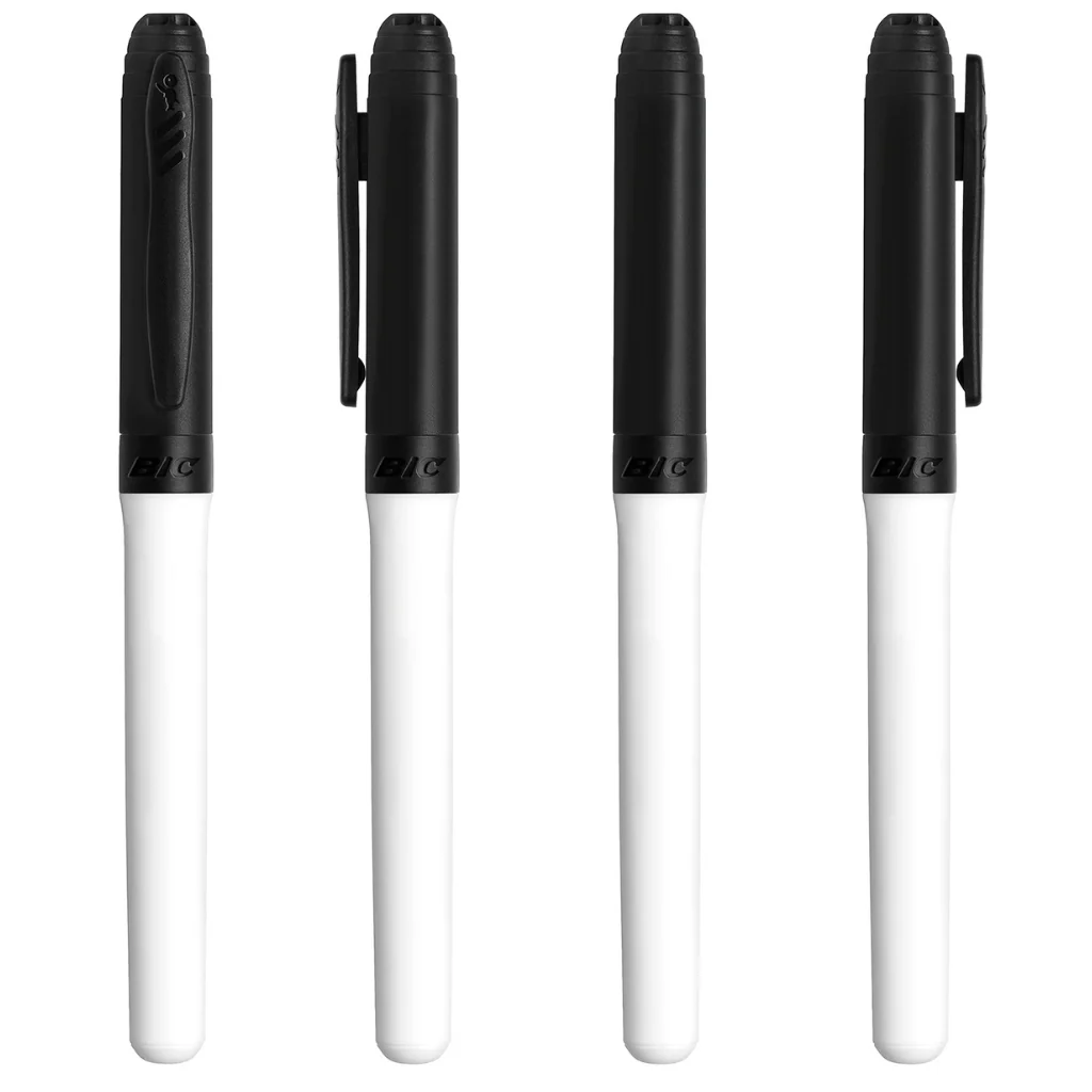 BIC® Velleda White Board Marker Grip, White/Black, Black Ink - Image 3