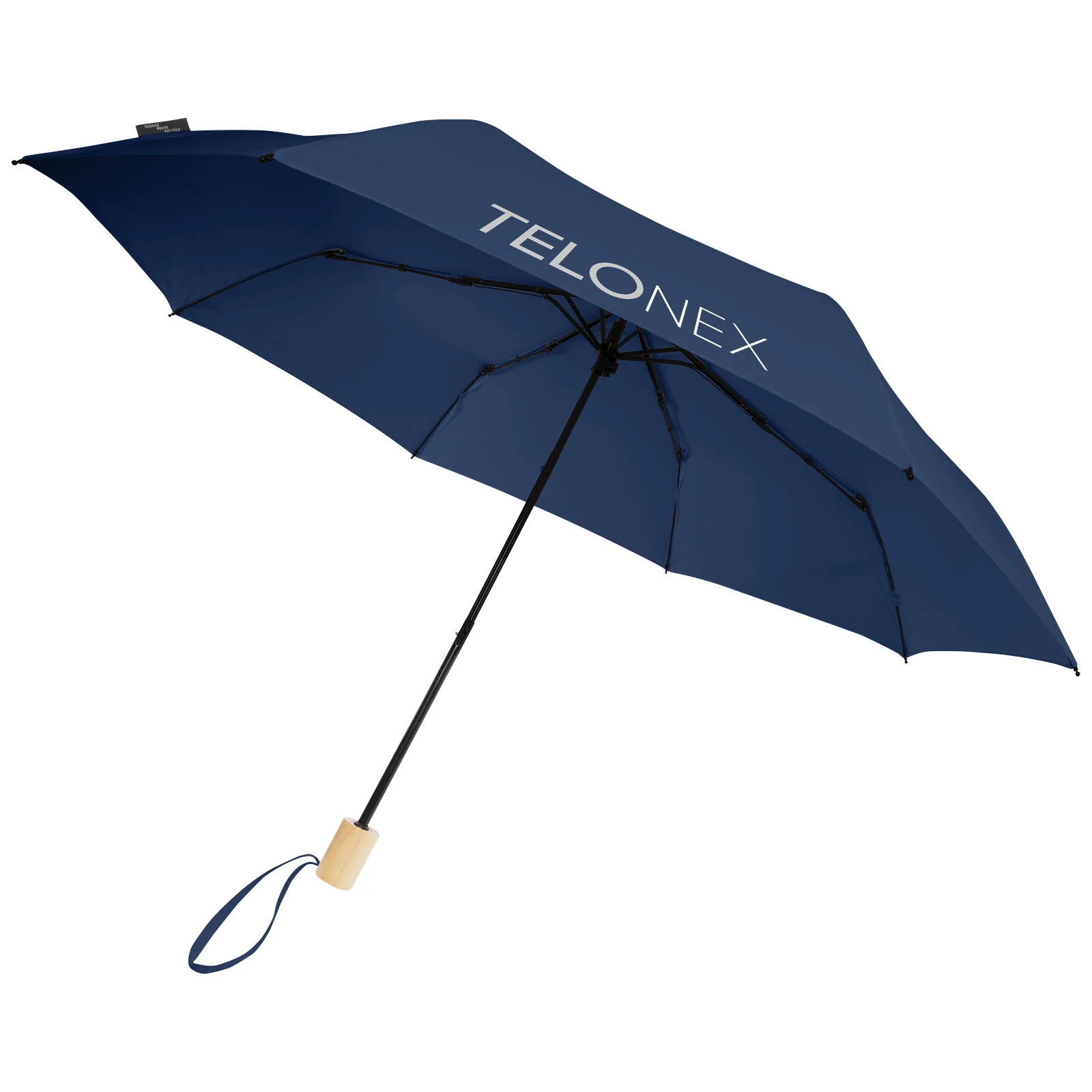 Birgit 21'' foldable windproof recycled PET umbrella - Image 8