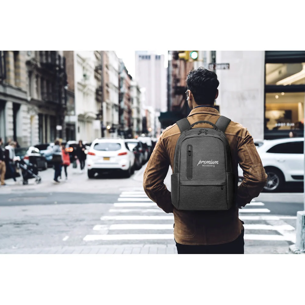 BOSTON. 17" Waterproof 2 Tone Nylon laptop backpack - Image 15