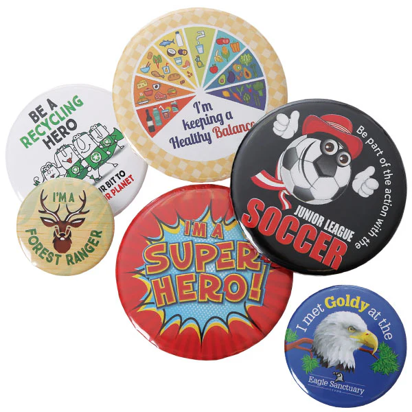 Button Badges with Pin or Safety Back - Image 2