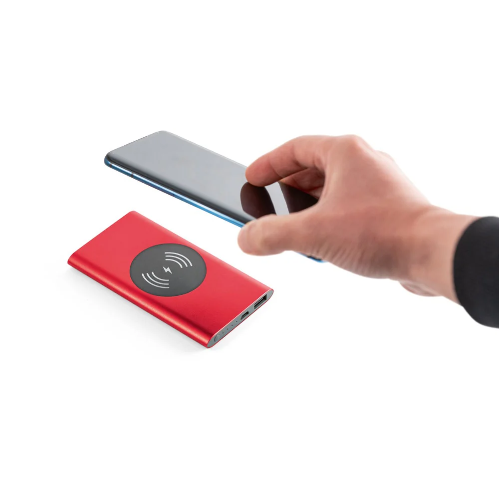 CASSINI. Aluminium portable battery and wireless charger 4'000 mAh - Image 4