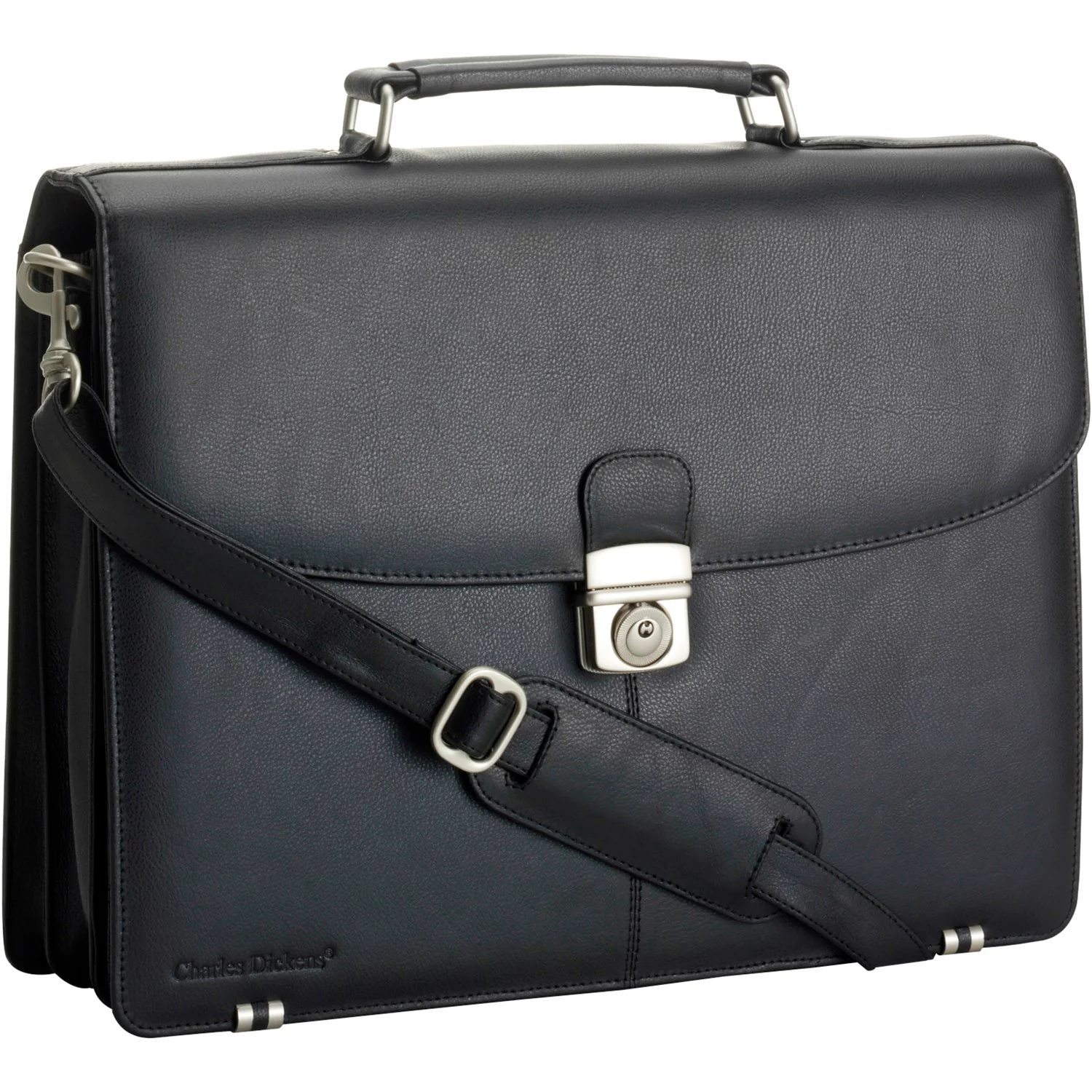 Charles Dickens® leather briefcase - Image 2
