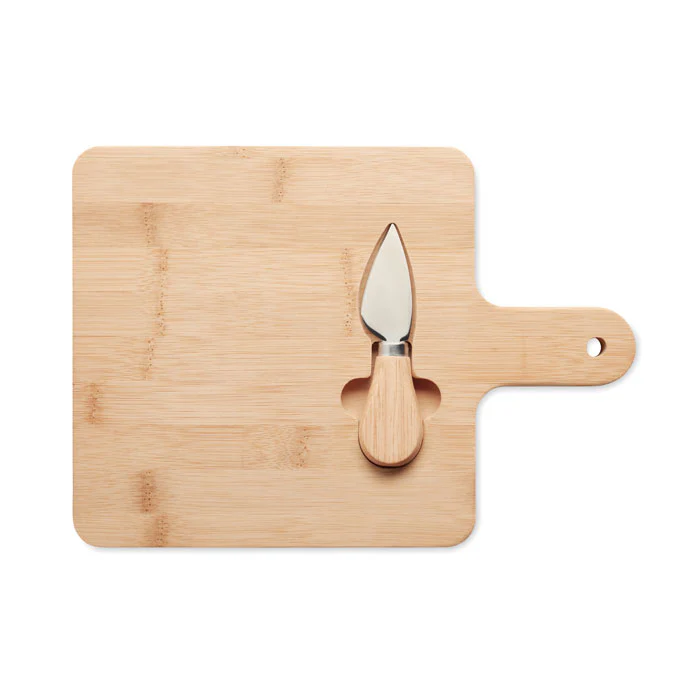 Cheese board set in bamboo - Image 6