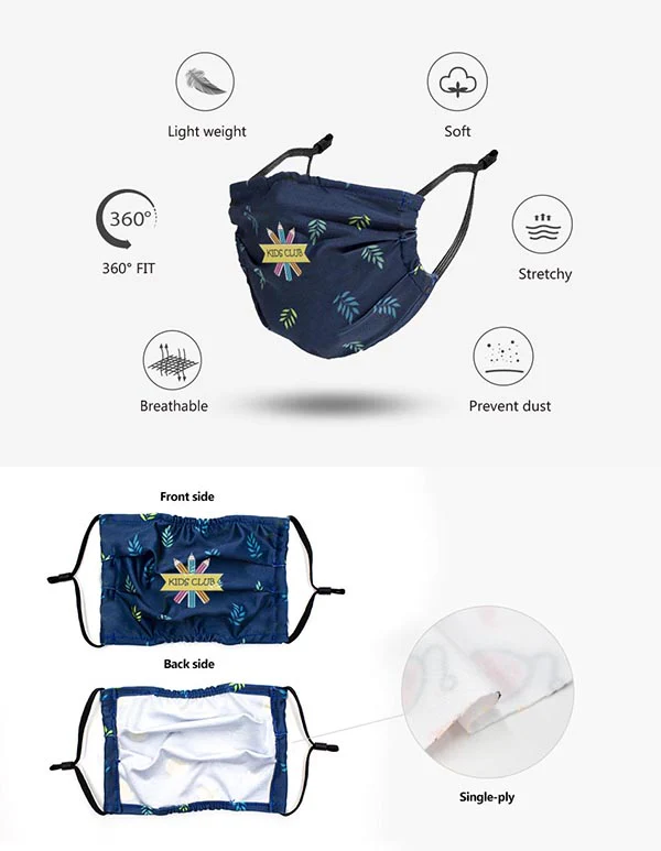 Children’s Custom Fabric Face Mask - Image 5