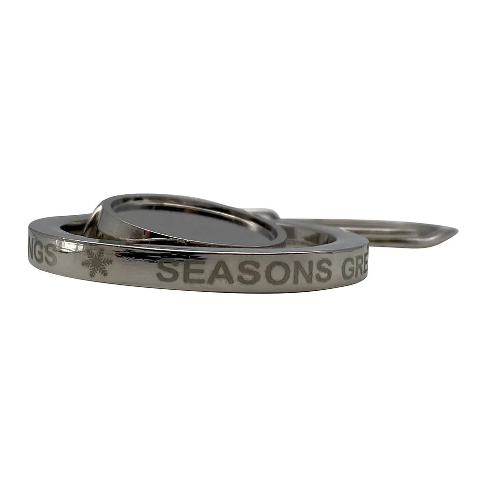 Christmas Charm Keyring with Outer Ring (UK Stock) - Image 3