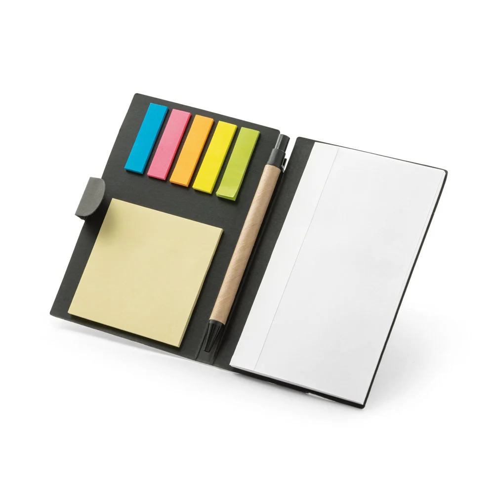 Cooper Coloured Sticky Notepad Set Black