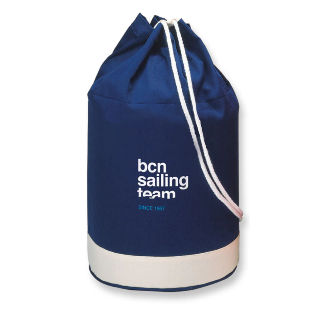Cotton duffle bag bicolour - Image 2