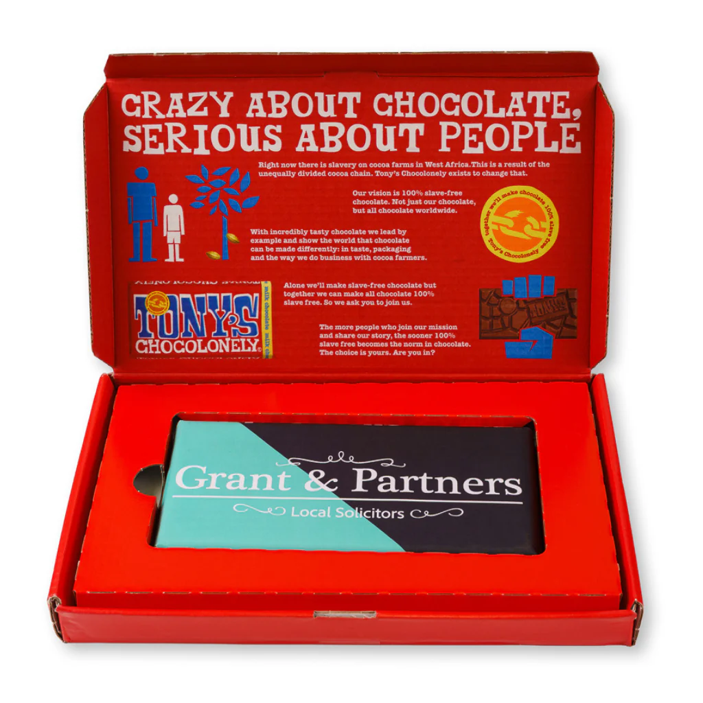 Custom Branded Tony's Chocolonely Chocolate Bar - Image 5