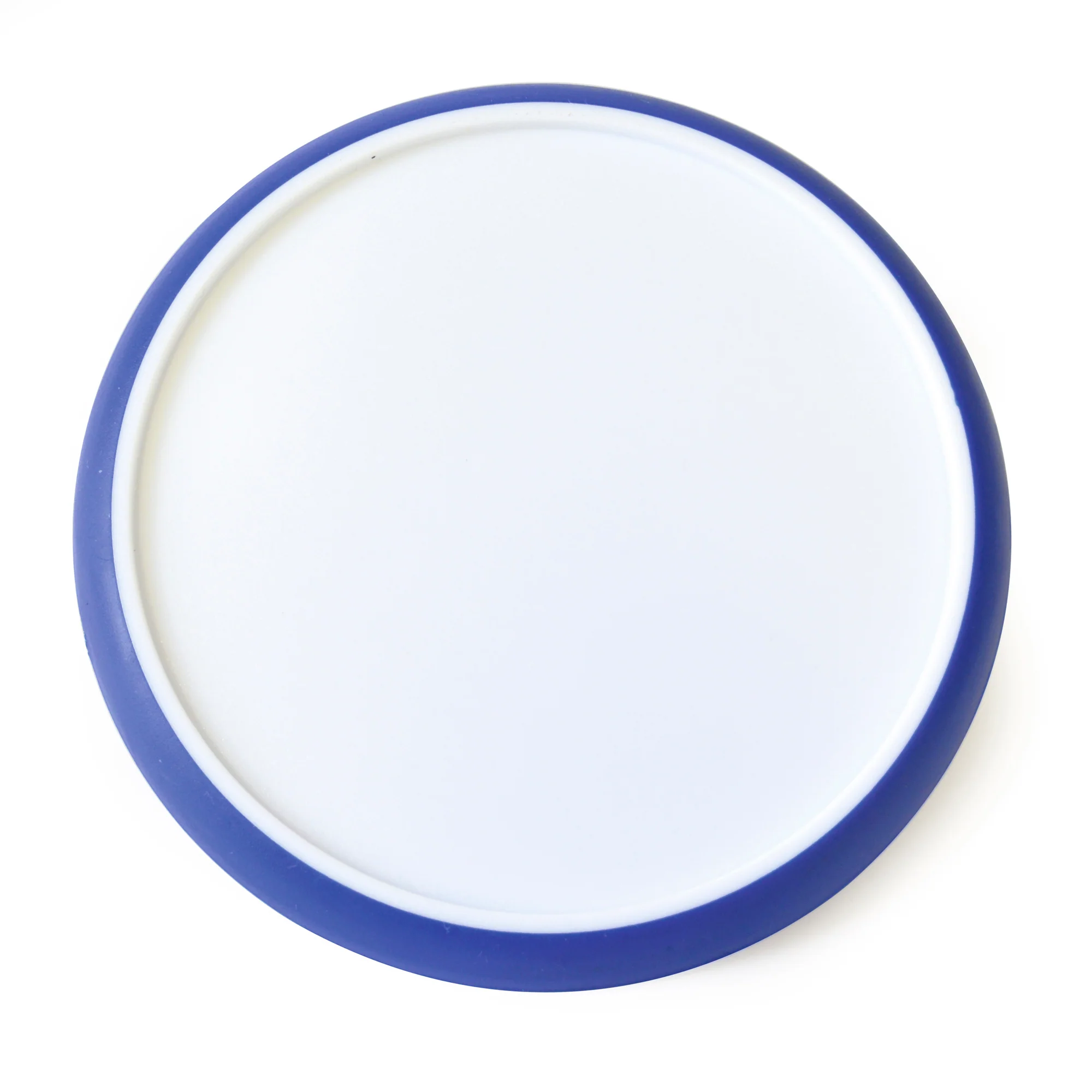 Disk Coaster Round White plastic coaster with trim - Image 5