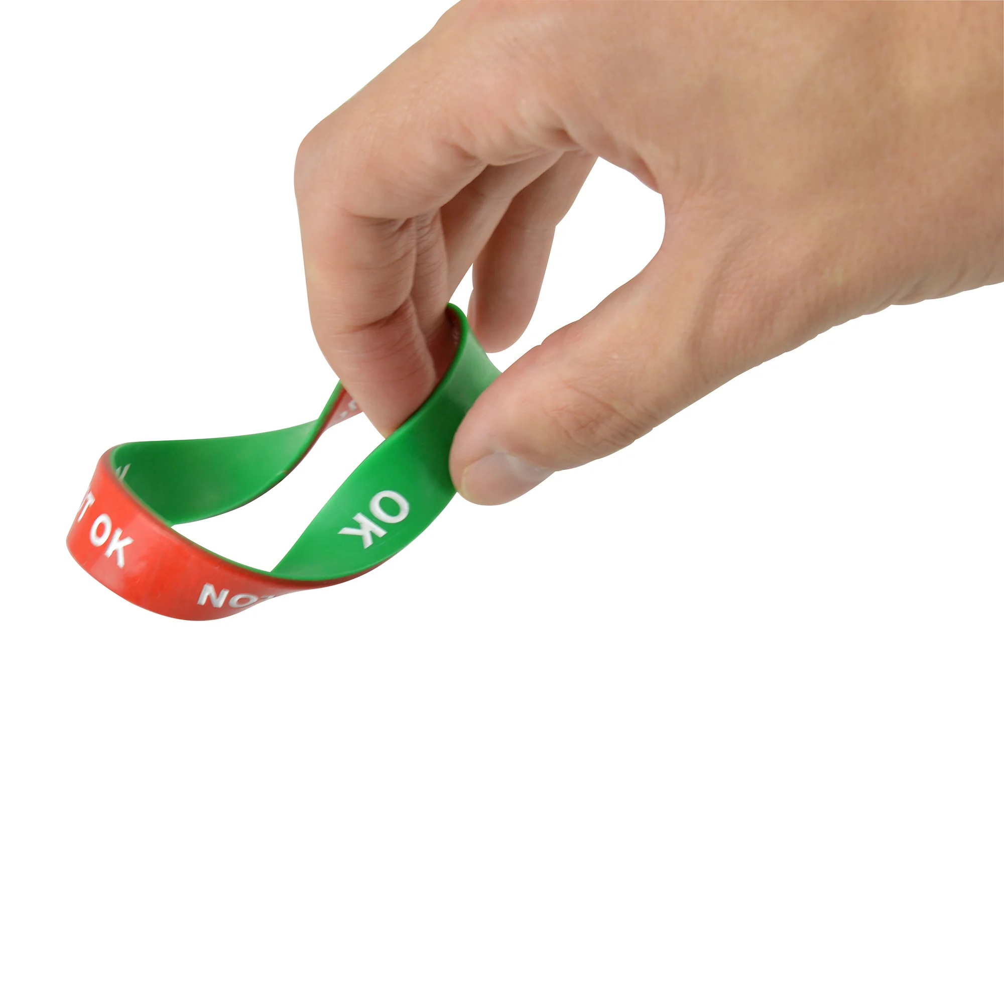 Double Sided Silicon Wrist Band - Image 4